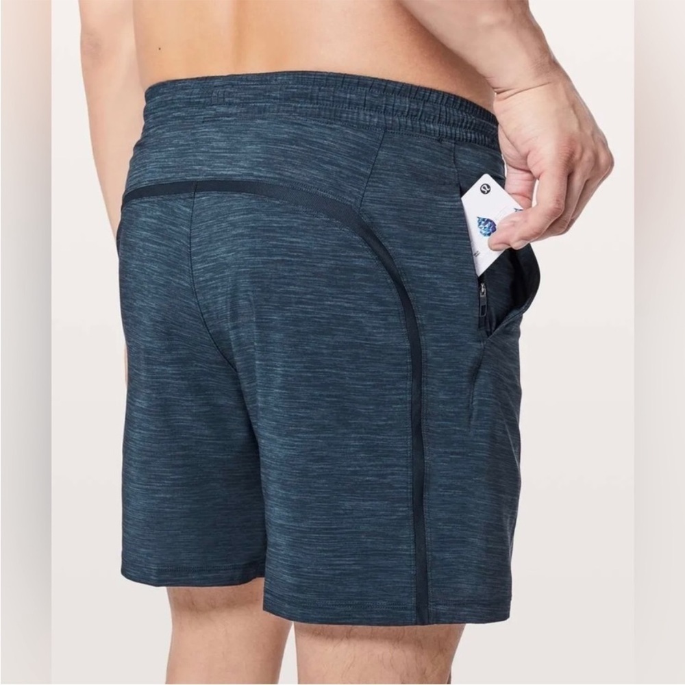 Lululemon Pace Breaker 9" Liner Heather Blue True Navy Shorts Size S - Picture 4 of 14